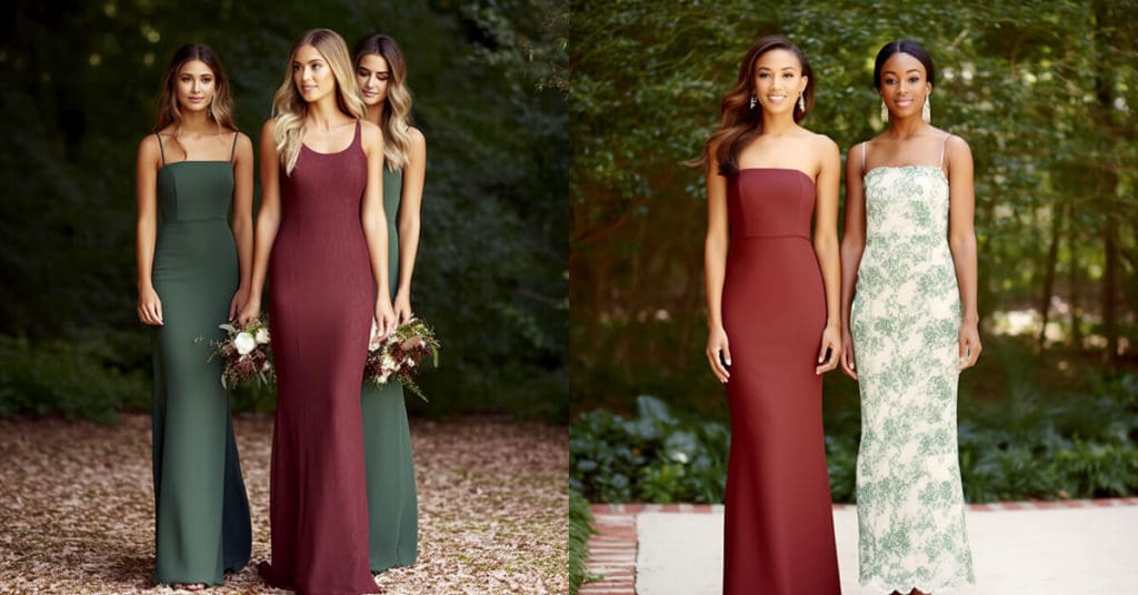 Different types of bridesmaid dresses best sale